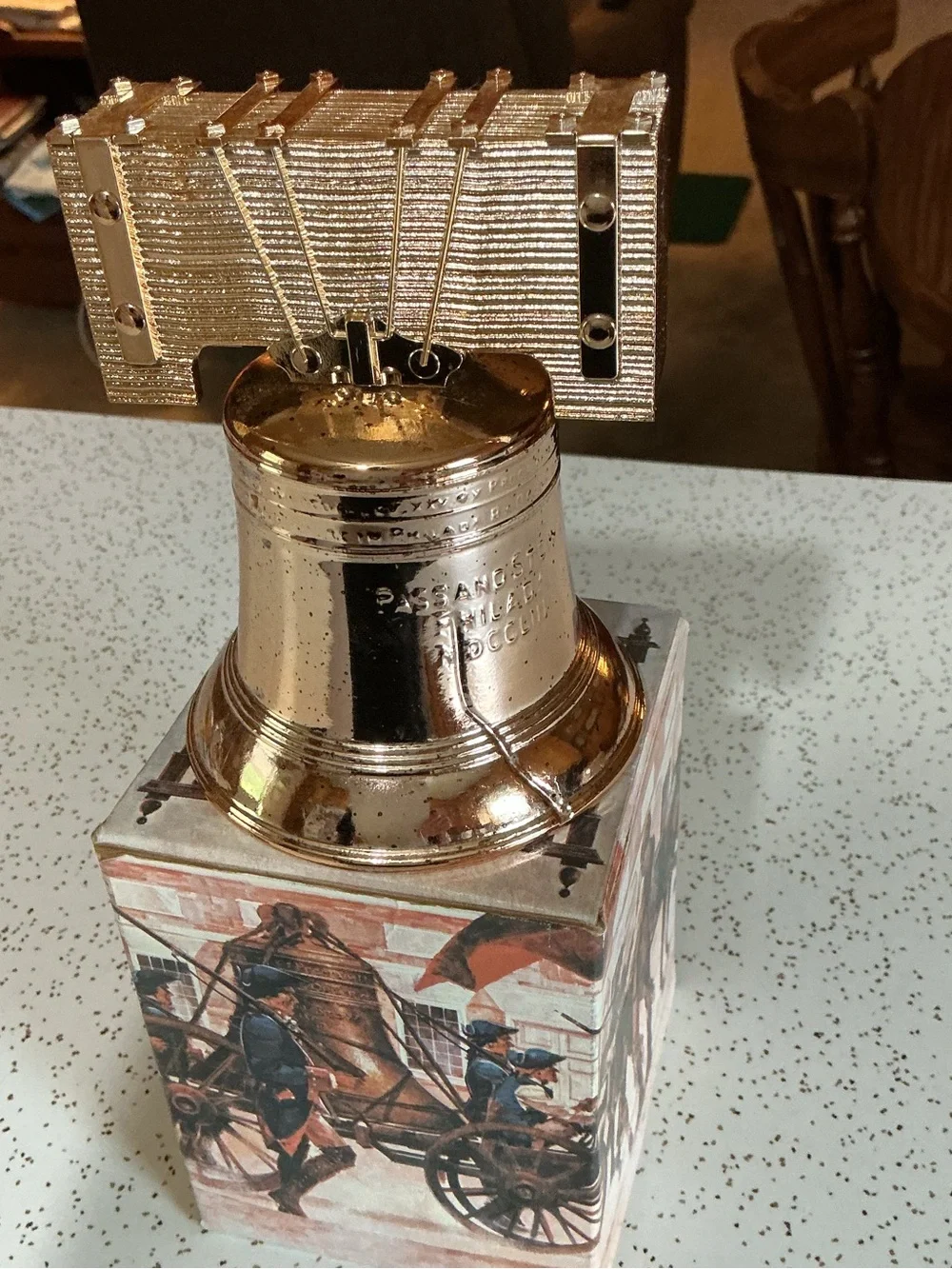 Avon Vintage Decorative Liberty Bell Figurine - Gold Tone